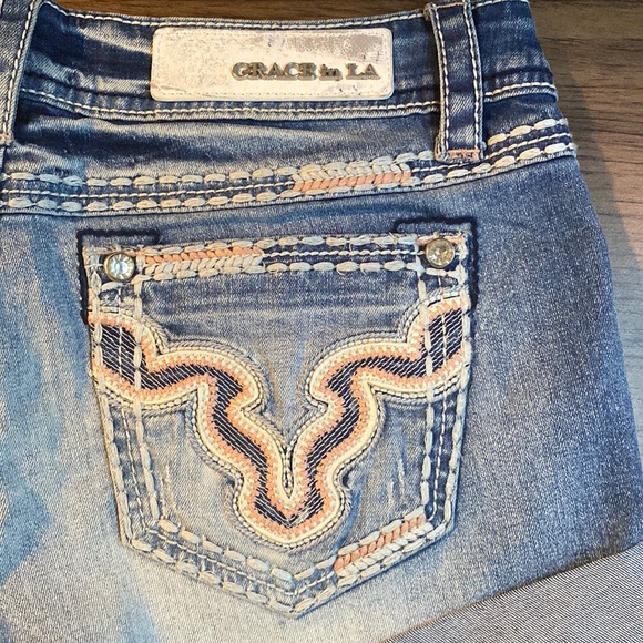 Grace In La Women’s Denim Shorts. New No tags - Picture 4 of 6